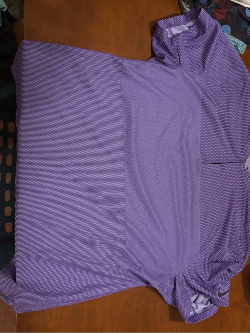 Nike Dri-FIT Lavender Performance Golf Polo (Tiger Woods Collection)